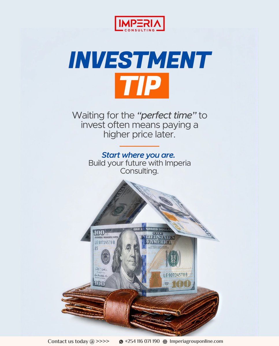 ImperiaC_'s tweet photo. Opportunities don’t always wait, and neither should your investment goals. The sooner you begin, the more time your investment has to grow.

Take the next step with Imperia Consulting and start building your future today.

🌐 https://t.co/7LM46Z0Pap

#ImperiaConsulting https://t.co/jNHfRgzDp6