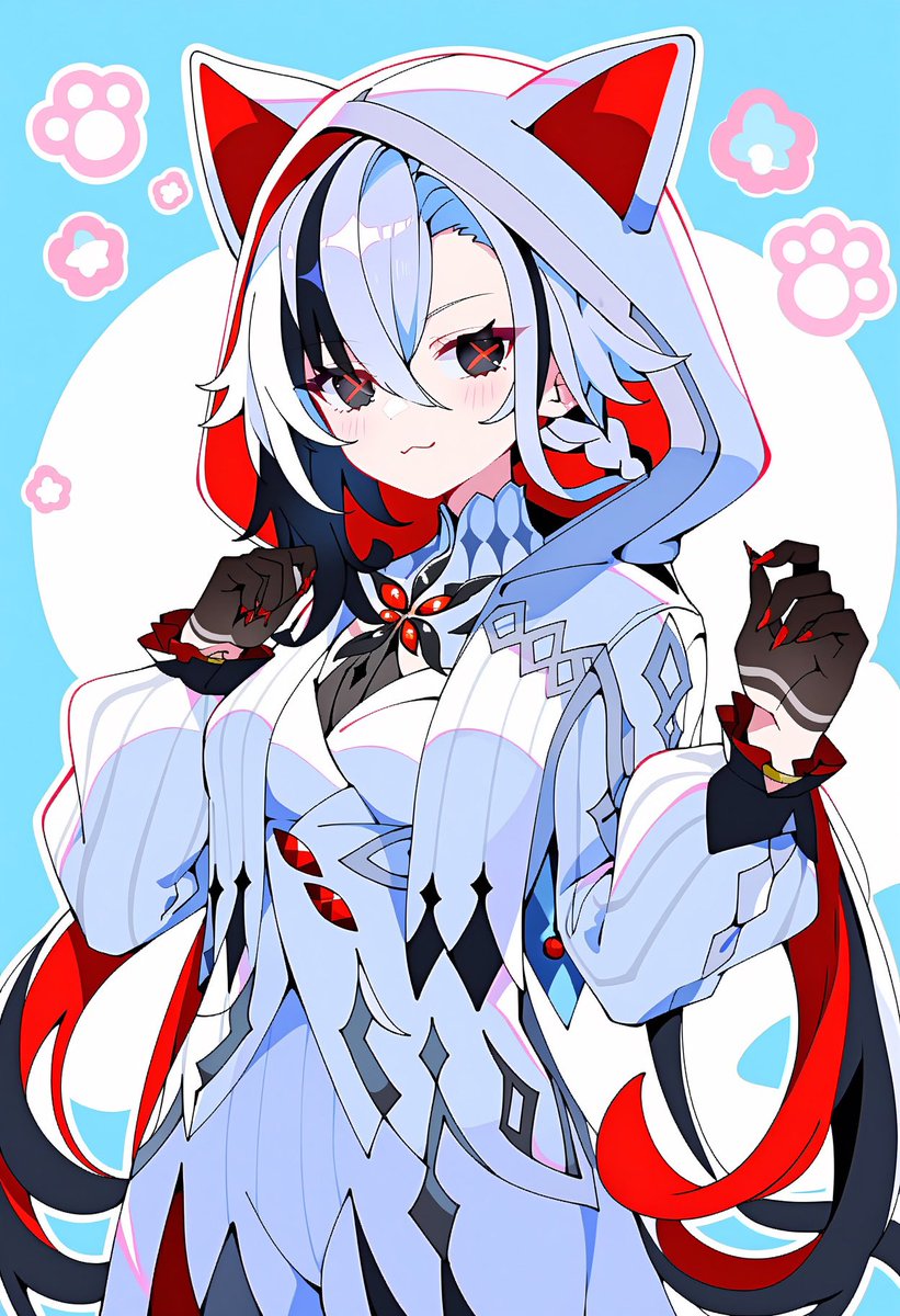 bonpon00's tweet photo. #AIイラスト #アルレッキーノ　#原神 https://t.co/404TmlUIST