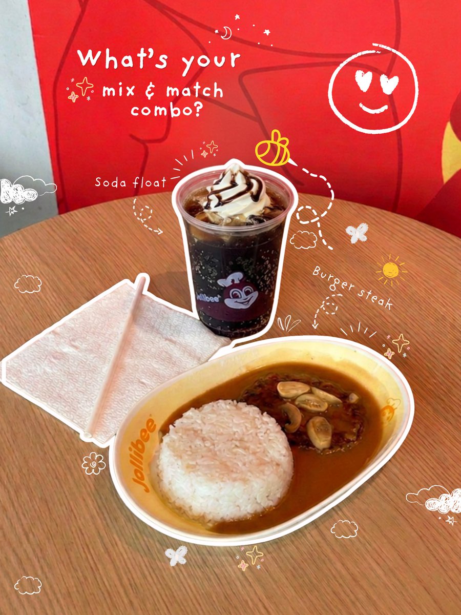 ugcnam's tweet photo. Sulit Sarap diskarte with the @Jollibee Jollibee mix and match ✨🍟🍔🍦🍗

Make your own combo rules to your order starting at 80 pesos and share your experience 😇✨

Available in all stores nationwide 🏬

#Jollibee
#SulitSarapDiskarte
#foodie https://t.co/CpCdSATqvz