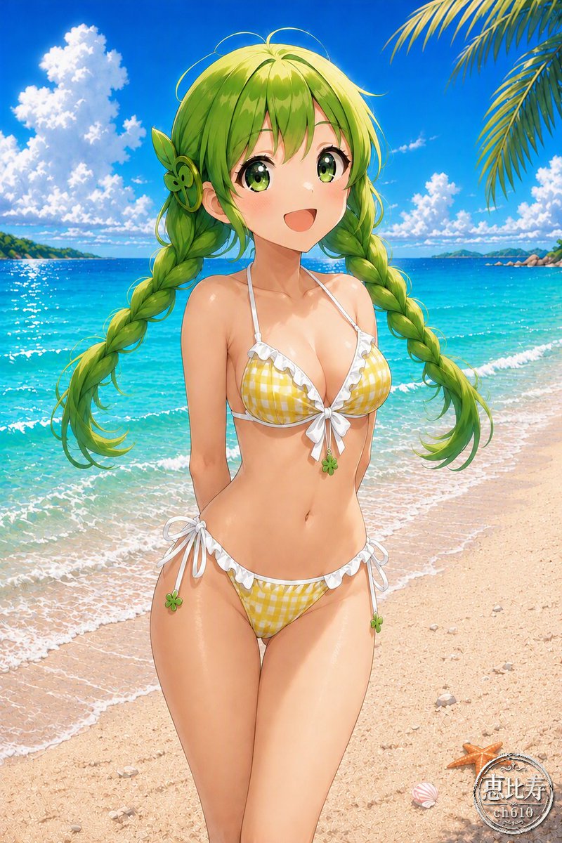 ebisu_ch610's tweet photo. 🍀水着を着せてみた🍀
※水着イラストを掲載するため、
念のためセンシティブ設定で投稿しています。
アニキャラ編
Stellar Beat NSFWさんの オリジナルキャラクター、
カナさんです✨
#水着を着せてみた #AIat #AIイラスト https://t.co/rDBXveGYNT
