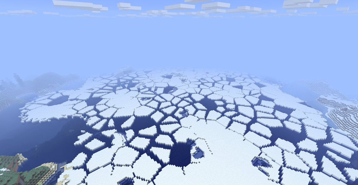 AppleNButter's tweet photo. BTA mod's iceberg biome is better than modern vanilla's lowkey. https://t.co/xskW7ZWHiU