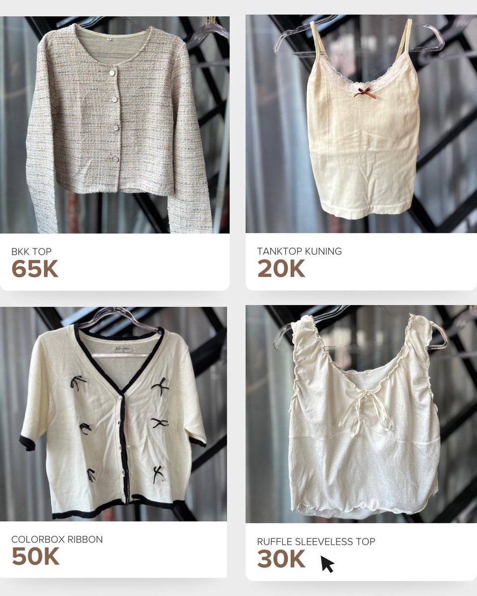 liiliaceae's tweet photo. Preloved pemakaian pribadi aku guys.
Boleh dm untuk details dan nego tipis.
📍Jakarta Timur
🍊https://t.co/Yg1aadqcVP https://t.co/cfM2hXqEm6