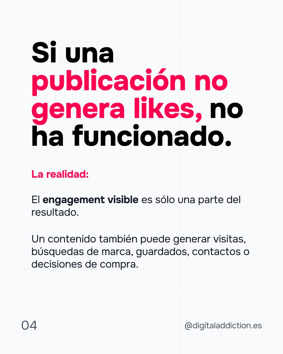 DigitalaInbound's tweet photo. Hay resultados que no se ven en el contador: búsquedas de marca, guardados, mensajes directos, ventas 🔎. 

El like es solo la punta del iceberg. https://t.co/6UsOKDZsgd