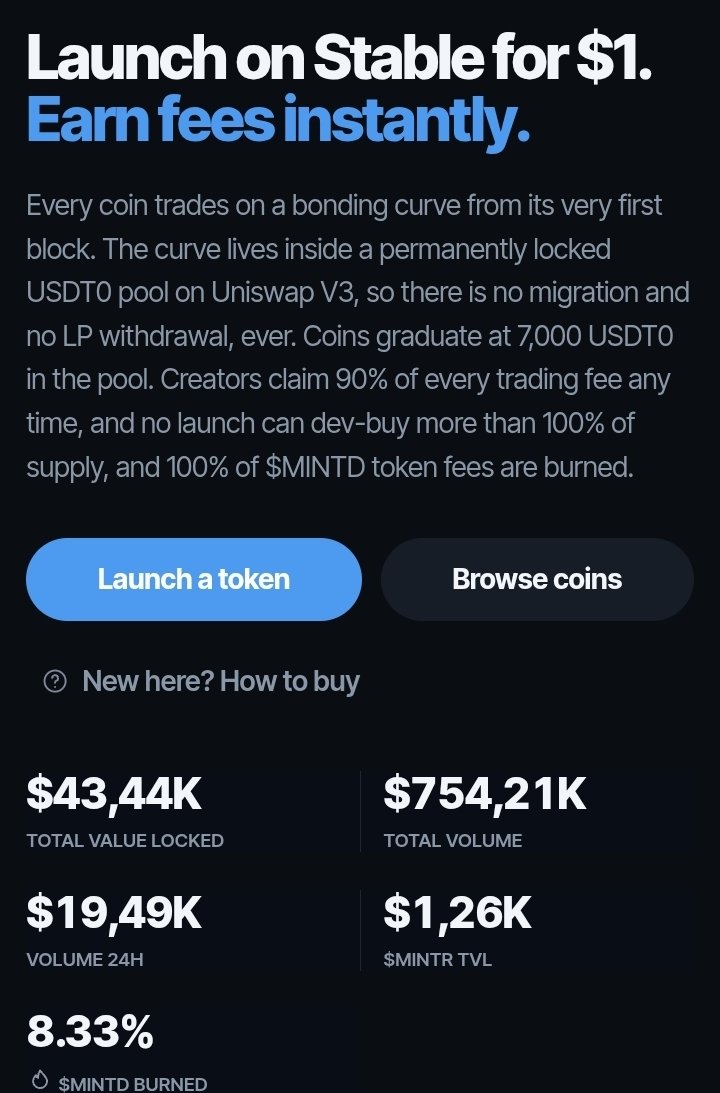 zaidancrypto's tweet photo. The best launchpad on @Stable @paoloardoino 

$MINTD @mintddotfun community and dev active on telegram group

CA

0xE62C47074abb52A2bc87B62E47e3411A0020f020 https://t.co/z3z4B5BLs7