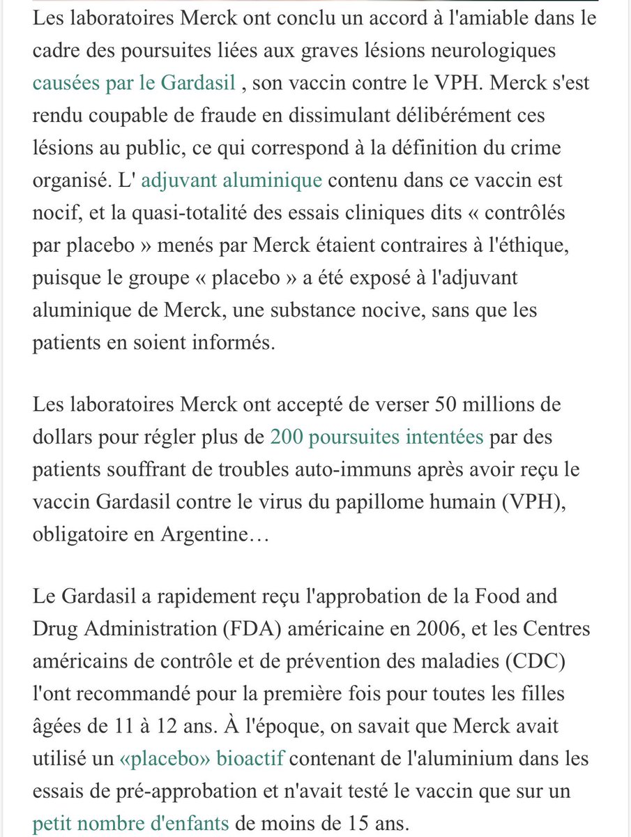 ziap1's tweet photo. Toujours le meme scénario : pour une arnaque sûre et efficasse/💉💰⚰️
Merck s’achète le silence des victimes .

#gardasil 
#corruption 

https://t.co/QIBzg4zjwV https://t.co/nFY090m2Rv