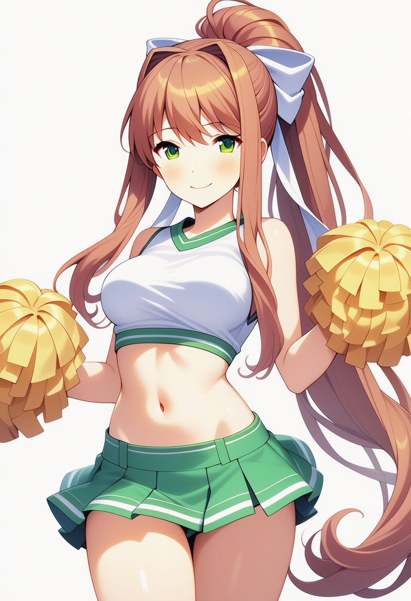 xkei_chan's tweet photo. Cheerleader Monika!
#DDLC
#DokiDokiLiteratureClub
#monika
#モニカ
#AIイラスト
#NovelAI https://t.co/uy5duMdKbm
