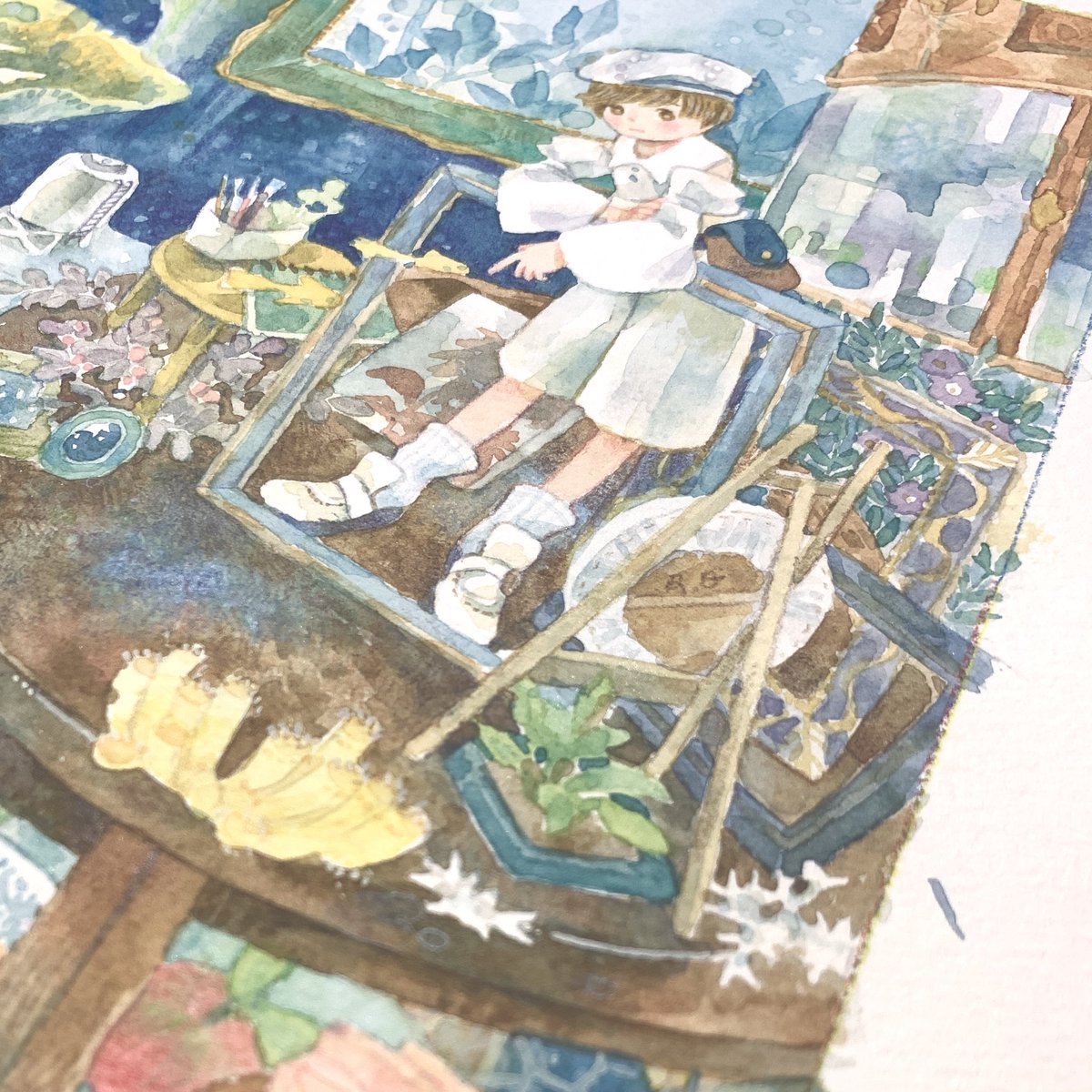 kurinonezumi's tweet photo. ギャラリーカフェテオさんの企画展に出展します
夏のアトリエの絵を描きました！

「一会の瑠璃、夏の泡沫」
8/1(土)～8/26(水)

お盆期間中は営業日の変更などありますのでお気をつけくださいませ
https://t.co/M89S0q9FmA
#ギャラリーカフェテオ https://t.co/Q8TGHEUKF5