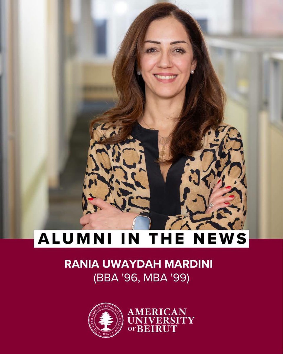 AUBAlumni's tweet photo. AUB alumna Rania Uwaydah Mardini (BBA '96, MBA '99) has been appointed as an independent director of the board at BLOM Bank SAL. Rania is also a member of the International Ethics Standards Board for Accountants (IESBA), which develops international ethics and independence standards for professional accountants, auditors, and assurance providers, and a senior lecturer at AUB's Suliman S. Olayan School of Business. We are proud to celebrate Rania's impactful contributions to the profession of accountancy.