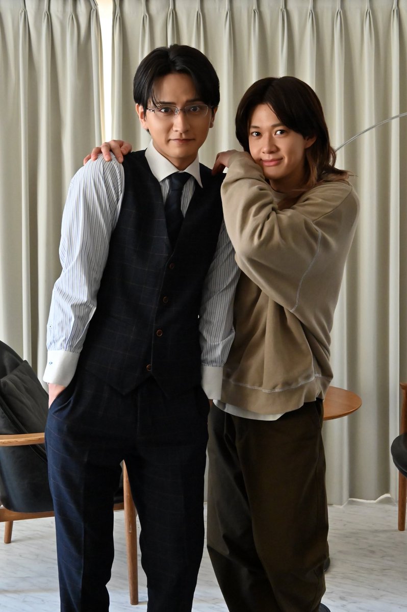 mx_dramania's tweet photo. 📸#しもプリ 第𝟒話オフショット🐶👑
┈┈┈┈┈┈┈┈┈┈┈┈┈
4話では直也(#小川史記)がついに
高明(#瀬戸利樹)のお家へ🏠
キュートなオフショットいただきました🫶🏻

『しもべの王子様』
第𝟓話 𝟕月𝟑𝟏日(金)よる𝟏𝟏時放送
𝟏〜𝟒話 𝐓𝐕𝐞𝐫・𝐅𝐎𝐃で配信中🩶 https://t.co/Fm83Wcc79y