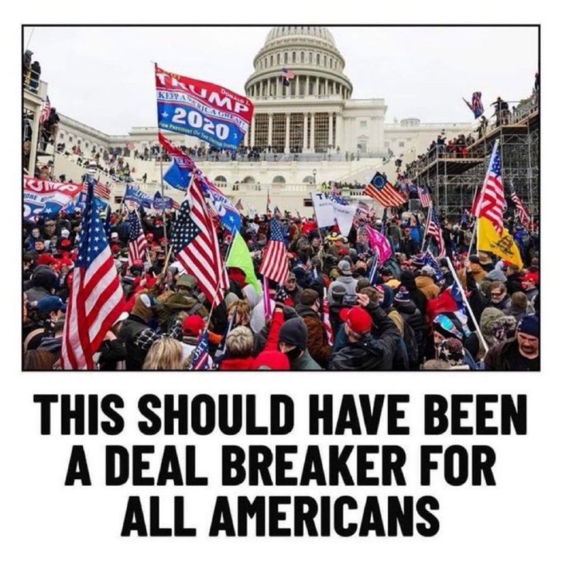 ReillyBelle57's tweet photo. It should have been but people still voted for Trump for a second term. It still makes me angry. https://t.co/Az3huCiCEs