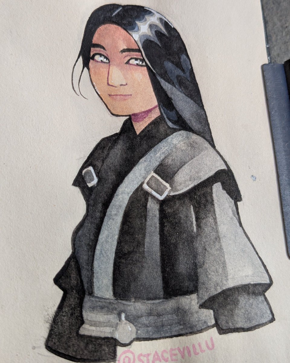 staceyillu's tweet photo. New drawing from my #drawingmyfollowers series. Hope you like it! 🎨🖤 #CommissionsOpen -- portraits, fantasy/D&amp;D characters, fanart, gifts, realistic graphite sketches. Message for prices/timelines: https://t.co/Jyqcg9ayZE • contact@staceyillu.com https://t.co/qATcOT38CL