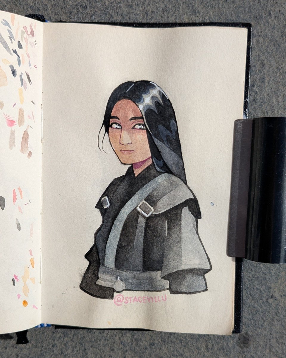 staceyillu's tweet photo. New drawing from my #drawingmyfollowers series. Hope you like it! 🎨🖤 #CommissionsOpen -- portraits, fantasy/D&amp;D characters, fanart, gifts, realistic graphite sketches. Message for prices/timelines: https://t.co/Jyqcg9ayZE • contact@staceyillu.com https://t.co/qATcOT38CL