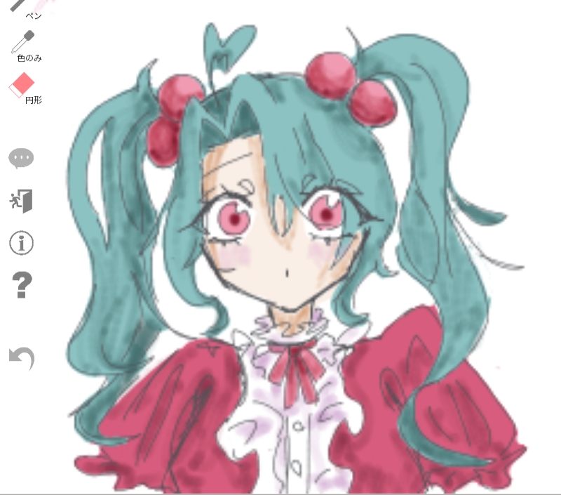 KHubuki94198's tweet photo. 昔の絵柄？でミク描きました！
ミクはところどころオリジナルが許させる部分があって良い😇💕 https://t.co/lEKvAZDn1a