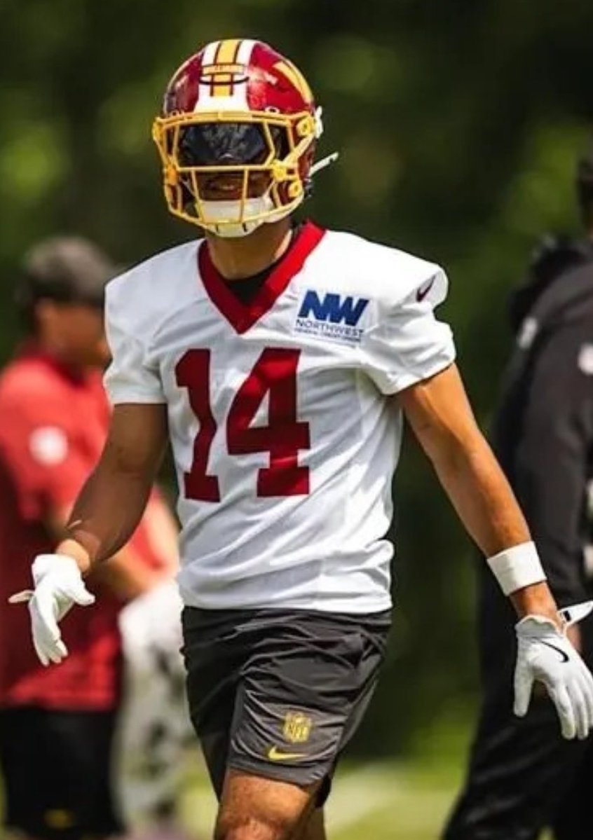 Gcarmi21's tweet photo. As #Commanders training camp ramps up, these are some of the things I'm looking for:

1. Antonio Williams' development. How fast can he absorb the offense and contribute? He has the opportunity to seize a major role in this offense. Can he do it?

2. The LB Corps. With three talented LBs, how will they be deployed? Quinn has mentioned Luvu as a Green Dot candidate. Meaning, he wouldn't leave the field. Interesting take considered a "down year" last season. 

3. Chig Okonkwo. I'd like to see him be active, often. How will he be used in this offense? Should be a key player this season. 

4. Pass coverage. Specifically Styles in the middle, and Robertson/Sainristil. The defense goes as they go.

5. Offensive operation. I'm hoping to see efficiency getting in and out of the huddle, and good play execution. New system, new skills to learn. 

6. Nick Cross' usage. I anticipate a lot of three safety sets. Will Cross be more close to the line? He could be our dimebacker/buffalo nickel this year.

#RaiseHail