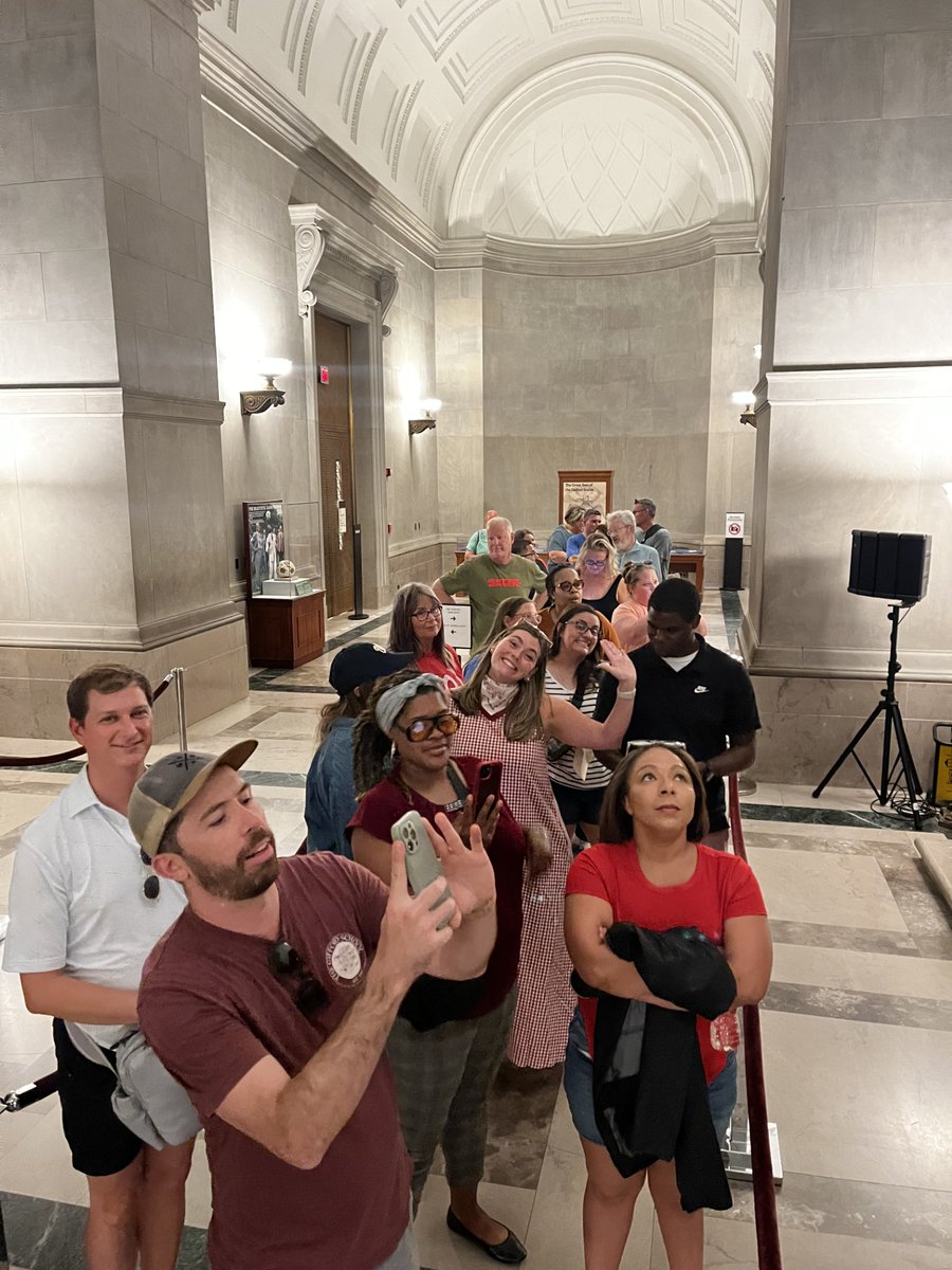 CSPANClassroom's tweet photo. The good times continue to roll at the 2026 @CSPAN Summer Educators' Conference - yesterday evening, attendees visited the National Archives and saw the Washington @Nationals get the win against the Toronto Blue Jays!

#CSPAN #PD #Learning #Teachers #FunTimes https://t.co/5AzhuNTWZM