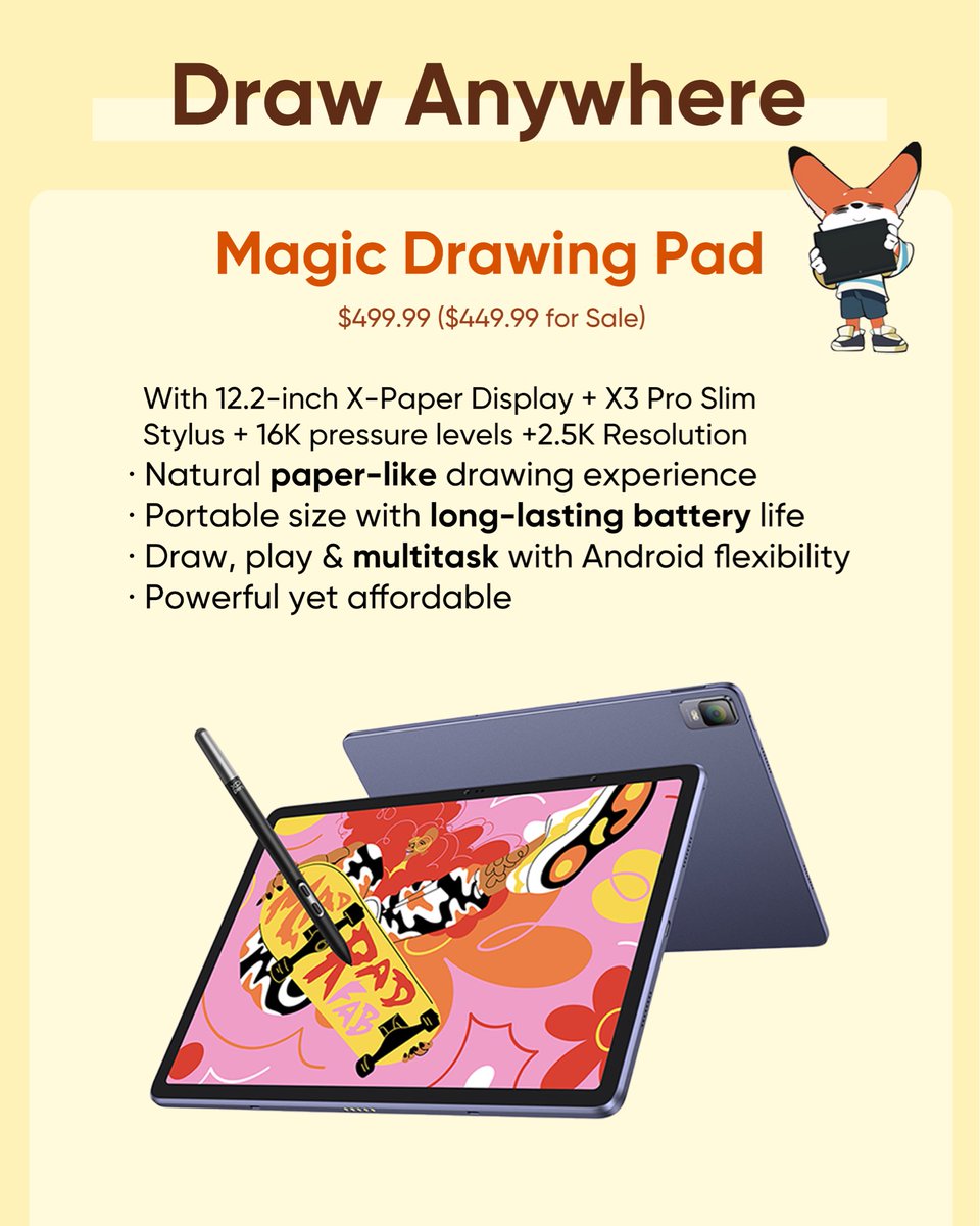xppenusa's tweet photo. Need a Drawing Tablet for School? Not Sure Which One Fits You?  

Swipe to find Your Perfect XPPen!👀 https://t.co/XhascDWSdo https://t.co/6wszOTuDOk