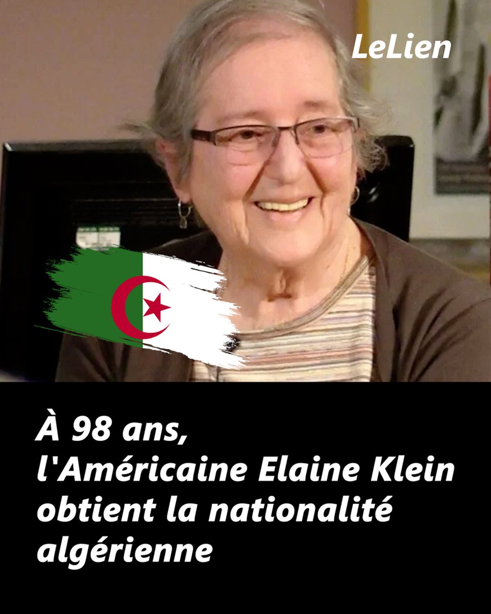 LeLienofficiel's tweet photo. 🇩🇿🇺🇸 À 98 ans, l'Américaine Elaine Mokhtefi, née Elaine Klein, devient officiellement citoyenne algérienne. Elle a obtenu la nationalité algérienne en vertu d'un décret présidentiel du 23 juillet 2026, publié au dernier numéro du Journal officiel. Une naturalisation qui vient saluer un engagement de toute une vie aux côtés de l'Algérie.

Née le 10 décembre 1928 à New York, Elaine Klein découvre la cause algérienne après son installation à Paris dans les années 1950. Très vite, elle s'engage auprès des militants anticolonialistes. En 1960, elle rejoint à New York le bureau du Gouvernement provisoire de la République algérienne (GPRA), avant de s'installer à Alger après l'indépendance.

Journaliste à l'APS (Algérie Presse Service), elle participe également à l'organisation du Festival culturel panafricain de 1969. Au fil des années, elle côtoie Frantz Fanon, Ahmed Ben Bella, Mohamed Sahnoun, Fidel Castro, Ho Chi Minh et les Black Panthers, faisant d'Alger un véritable carrefour des mouvements de libération.

En 1972, elle épouse le moudjahid et écrivain Mokhtar Mokhtefi. Malgré son départ d'Algérie en 1974, elle reste profondément attachée au pays. En 2018, elle publie ses mémoires, Alger, capitale du Tiers-Monde : combattants de la liberté, révolutionnaires, Black Panthers, dans lesquelles elle retrace cette période historique.

Par cette naturalisation, l'Algérie rend hommage à une femme qui a consacré une grande partie de sa vie à défendre la Révolution algérienne et les luttes pour la liberté à travers le monde.

#Algérie #ElaineMokhtefi