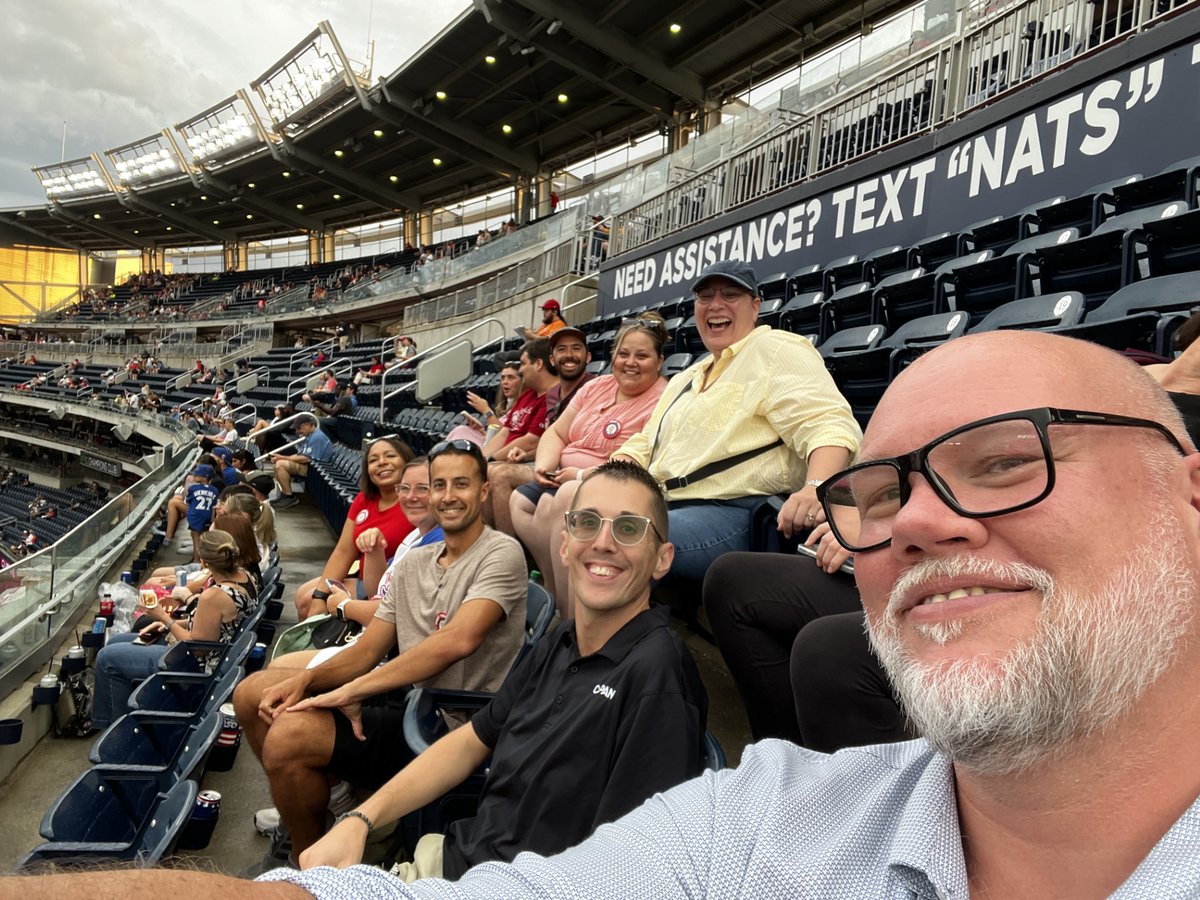 CSPANClassroom's tweet photo. The good times continue to roll at the 2026 @CSPAN Summer Educators' Conference - yesterday evening, attendees visited the National Archives and saw the Washington @Nationals get the win against the Toronto Blue Jays!

#CSPAN #PD #Learning #Teachers #FunTimes https://t.co/5AzhuNTWZM
