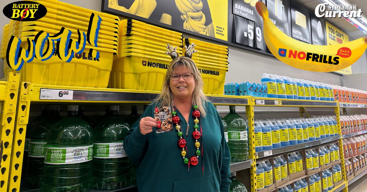 SydenhamCurrent's tweet photo. WOW! Win a $100 Gift Card to Mark and Sarah’s No Frills in Wallaceburg!  

Learn how to win, here: https://t.co/i61N3qg9nc https://t.co/fOS90Te6bA