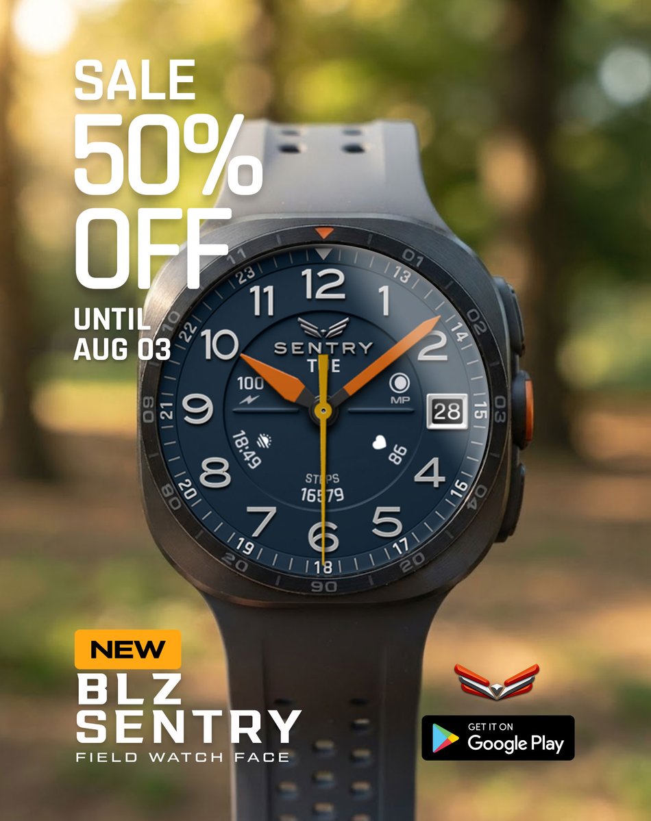 Ballozi_WF's tweet photo. 🎉 Launch Special: 50% OFF for a limited time!
Promo ends on August 3!
Grab it now on Google Play Store: https://t.co/8x0HC04ayo
#WearOS #WearOSbyGoogle #watchface #watchfaces #WatchFaceDesign #WatchFaceOfTheDay #Smartwatch #WearableTech #Wearables https://t.co/QMYyOCIDxN