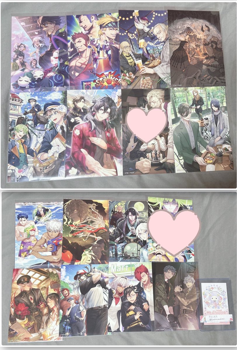 Kinakonomochimo's tweet photo. 【交換】
FGO FGOフェス 最終再臨展 カード ステッカー ポストカード 特典 

譲：画像1～8
去年のバイノーラル特典、TYPE-MOONフェアカード(左2枚はクリア)、サッカーカード、編成画面風カード、CBCポストカード

求：画像9～12

1番最後の画像に詳細書いてますので念の為ご一読ください🙇‍♀️ https://t.co/1GHyznFOTf