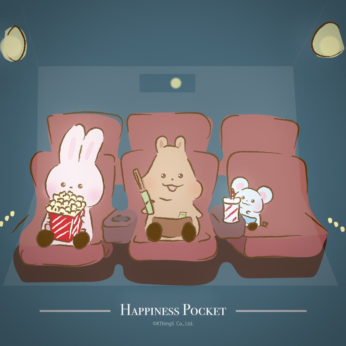 _hapipoke_'s tweet photo. 今夜はレイトショーを観にきたよ〜🎞️✨

わくわくドキドキ🍿🌟

#イラスト #映画 #クオッカワラビー https://t.co/vs54TzHefw