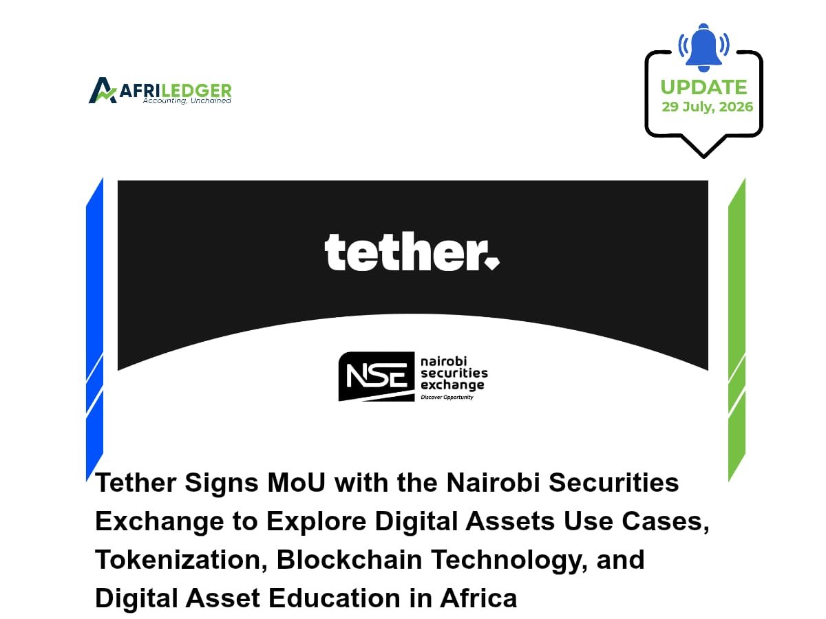 AfriLedger's tweet photo. @tether has officially signed an MoU with @NSE_PLC to drive innovation across Kenya’s financial landscape. This brings blockchain technology, asset tokenization, and digital education to one of the continent's leading exchanges.

https://t.co/X6KIUrpRAS https://t.co/lF0eNuQL4K