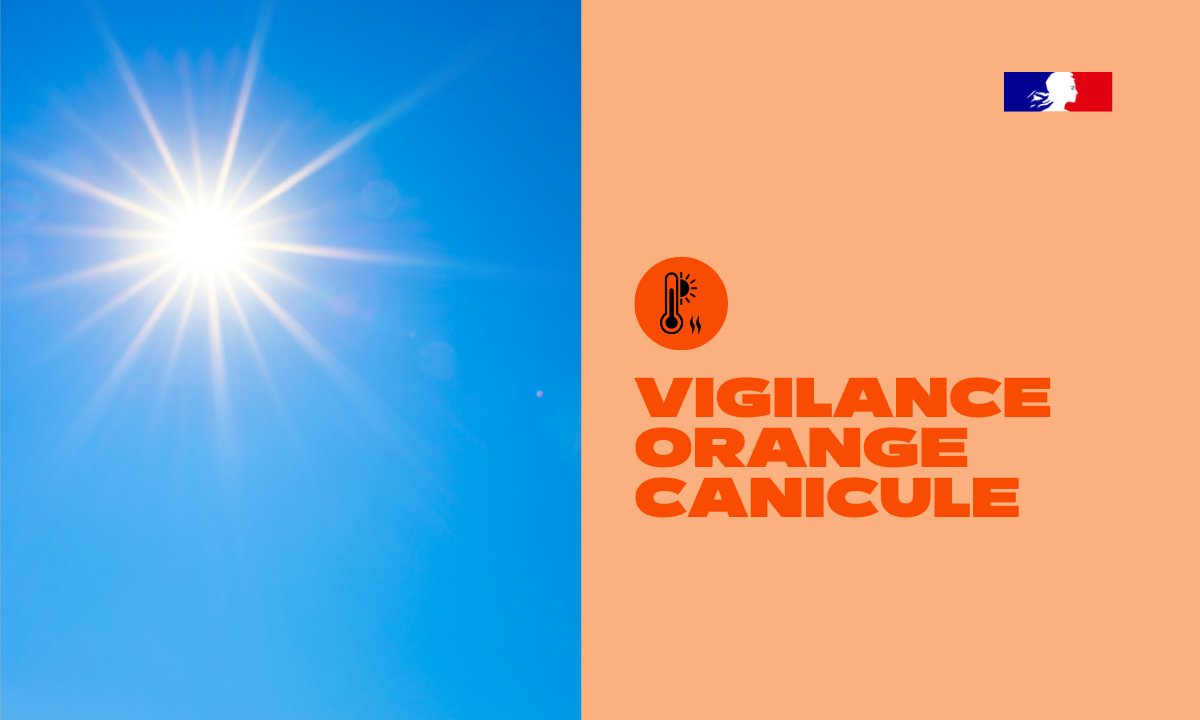 Image de Préfète de la Savoie - 🟠🌡️ #VigilanceOrange | Météo-France a placé la Savoie en vigilance orange canicule. Les températur