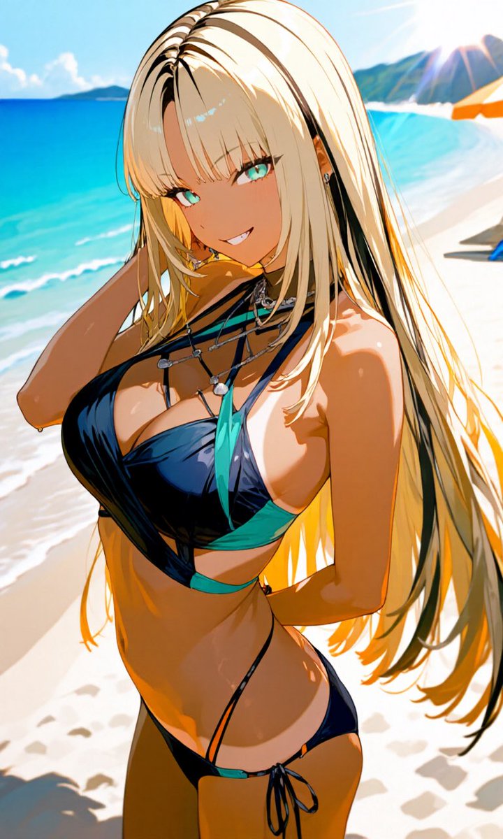 KuroiNu_17's tweet photo. FGと過ごす特別な夏休み！

ヘルシーな日焼け肌と個性豊かな水着姿は、見ているだけでテンションMAX！

5人の魅力がぎゅっと詰まった写真は何度見ても飽きないね✨
あなたが手を繋いで一緒に波打ち際を走りたいのは誰ですか？

#ホロライブ #FLOWGLOW #AIイラスト https://t.co/rUFxmSTGaS