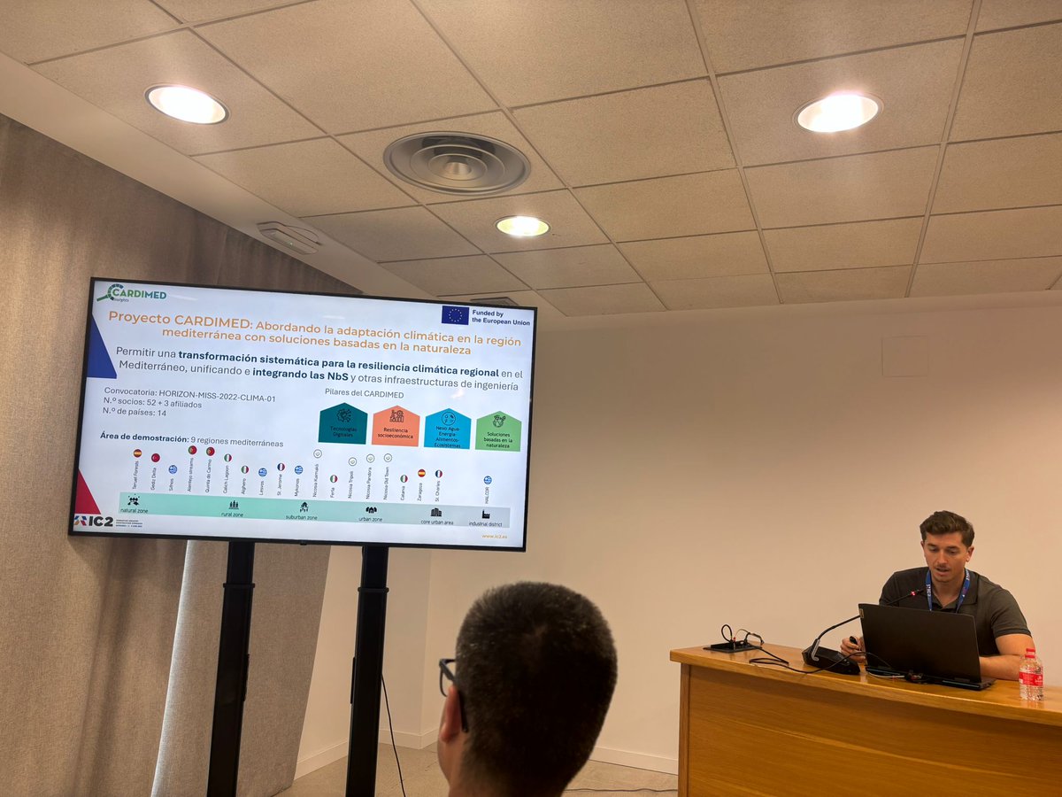 CARDIMED_EU's tweet photo. 📣 At the Innovation Industry Construction Congress (IC2) in Santander, @CTCON showcased how #CARDIMED is helping scale up NbS by integrating them into governance, procurement and implementation processes for greater climate resilience.
Read more: https://t.co/DyU9Juiegd https://t.co/khoCdzrroI