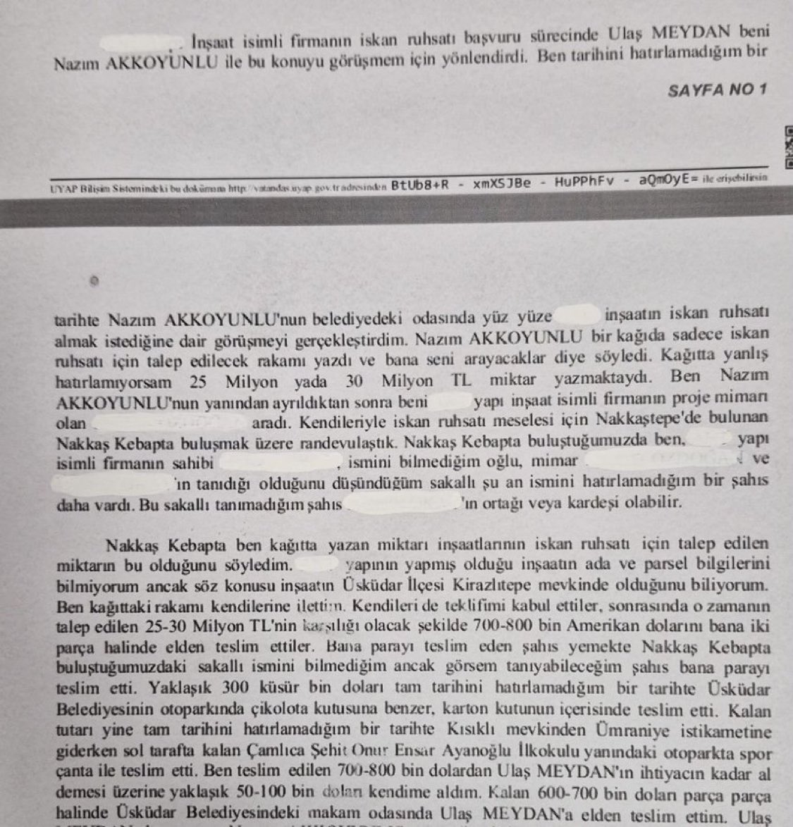 etkilihaberyeni's tweet photo. Sinem Dedetaş’ın gözaltına alınmasına sebep olan ifade ortaya çıktı:

"Tarihini hatırlamadığım bir tarihte…"

"Kağıtta yanlış hatırlamıyorsam 25 milyon ya da 30 milyon TL miktar yazmaktaydı."

"Şu an ismini hatırlamadığım bir şahıs daha vardı."

"Ortağı veya kardeşi olabilir."

"Ada ve parsel bilgilerini bilmiyorum."

"300 küsur bin doları tam tarihini hatırlamadığım bir tarihte teslim etti"

"Kalan tutarı yine tam tarihini hatırlamadığım bir tarihte"

“25-30 milyon TL karşılığı olabilecek 700-800 bin doları bana teslim ettiler.”

“50-100 bin doları kendime aldım, 600-700 bin doları parça parça teslim ettim.”