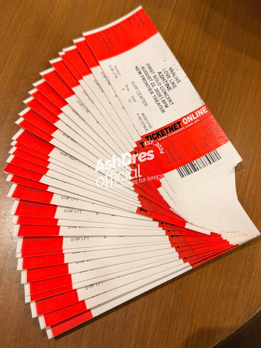 AshDresOFC's tweet photo. 45 seats down, and we’re just getting started! 🎟️✨

Thank you so much to everyone putting their trust in us for Love Like Ashtine: First Solo Concert. We’re not stopping here—next target is securing even more tickets so no one gets left behind 🩵 https://t.co/dhhD3wAXR8