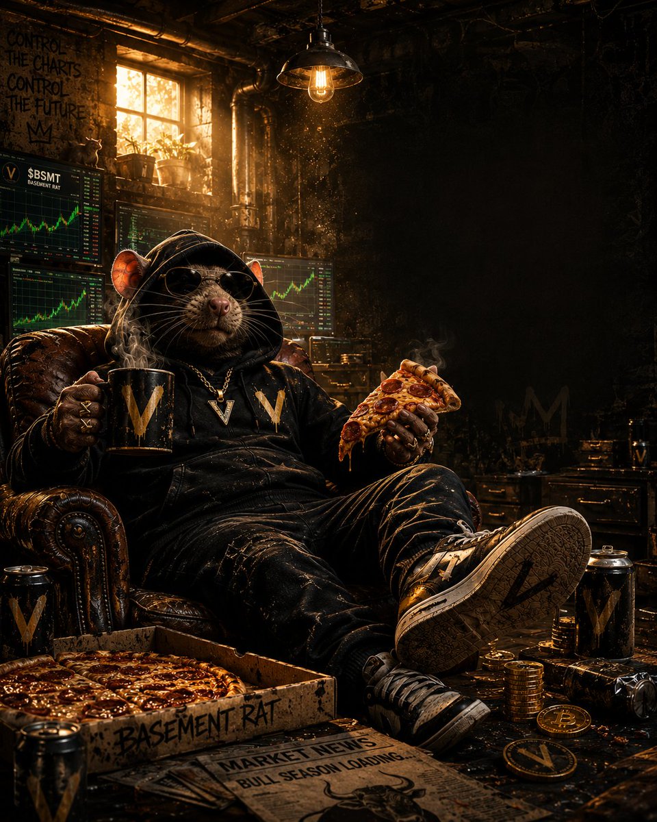 DegenFX12's tweet photo. Every big movement starts somewhere.

Ours starts in the basement.

No shortcuts. No noise. Just builders, believers, and a community that shows up every day.

Stay active. Stay hungry. 🍕🐀

The Basement is only getting bigger. 🖤💛

@BasementRatArmy 
https://t.co/gSrl7EXQoo https://t.co/erURqW0t6v
