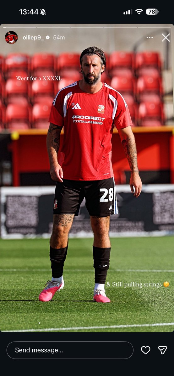 MaxTownsend06's tweet photo. Ollie Palmer responds to the comments 😂 #stfc https://t.co/QQPRprcDt4