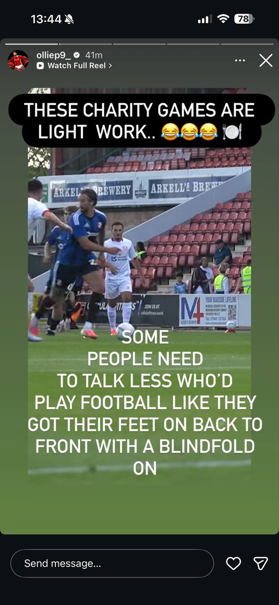 MaxTownsend06's tweet photo. Ollie Palmer responds to the comments 😂 #stfc https://t.co/QQPRprcDt4