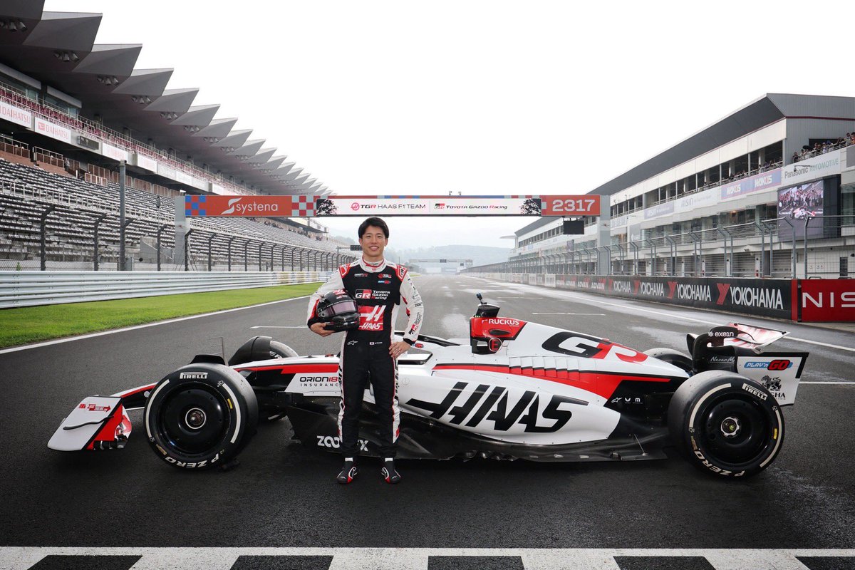 RaceSho's tweet photo. F1 TPCテスト無事に終了！
今日はドライで走ることができて、充実で学びの多い2日間を過ごすことができました😊
こんな素晴らしい環境で今年も走らせていただけて感謝でいっぱいです😭
#TPC  #F1 #HAAS  #TGR https://t.co/3m6a1YFKrs