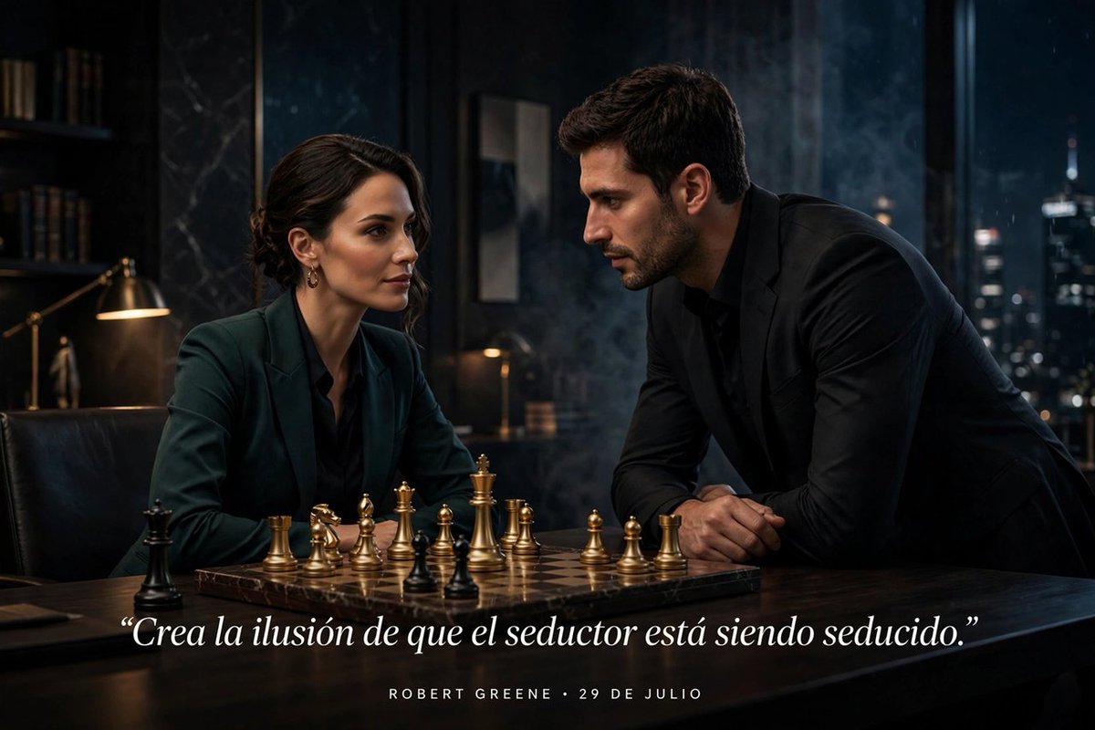 Posicionpropia's tweet photo. El perseguidor es perseguido.
@RobertGreene: "Crea la ilusión de que el seductor está siendo seducido"
En negocios: deja de rogar. Muestra interés sutil, luego neutralidad cordial. 
La mejor venta es cuando te persiguen a ti.
¿Persigues o te persiguen?
https://t.co/KGcvOgCNAW https://t.co/b7Vxi1RkLO