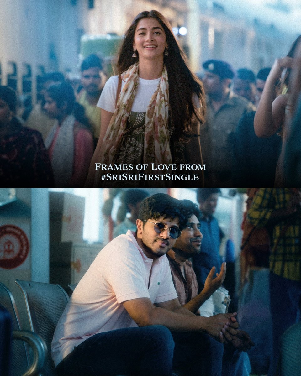 SLVCinemasOffl's tweet photo. Sri & Sri with a beautiful melody ❤️

Listen to the #SriSri First single now 🎼

▶️ https://t.co/J28K82K0JE

#BommaBomma
#VaaneVaane #BrahmaBrahma #AaroAaro

#LoveWillSparkAgain 
Starring @dulQuer, @hegdepooja & @Dheekshiths 
Directed by @ravinelakuditi9
Music by @gvprakash
Cinematography by #AnayOmGoswamy
Editing by #KotagiriVenkateswaraRao
Production design by @artkolla
Produced by @sudhakarcheruk5 under @SLVCinemasOffl
Music on @saregamasouth