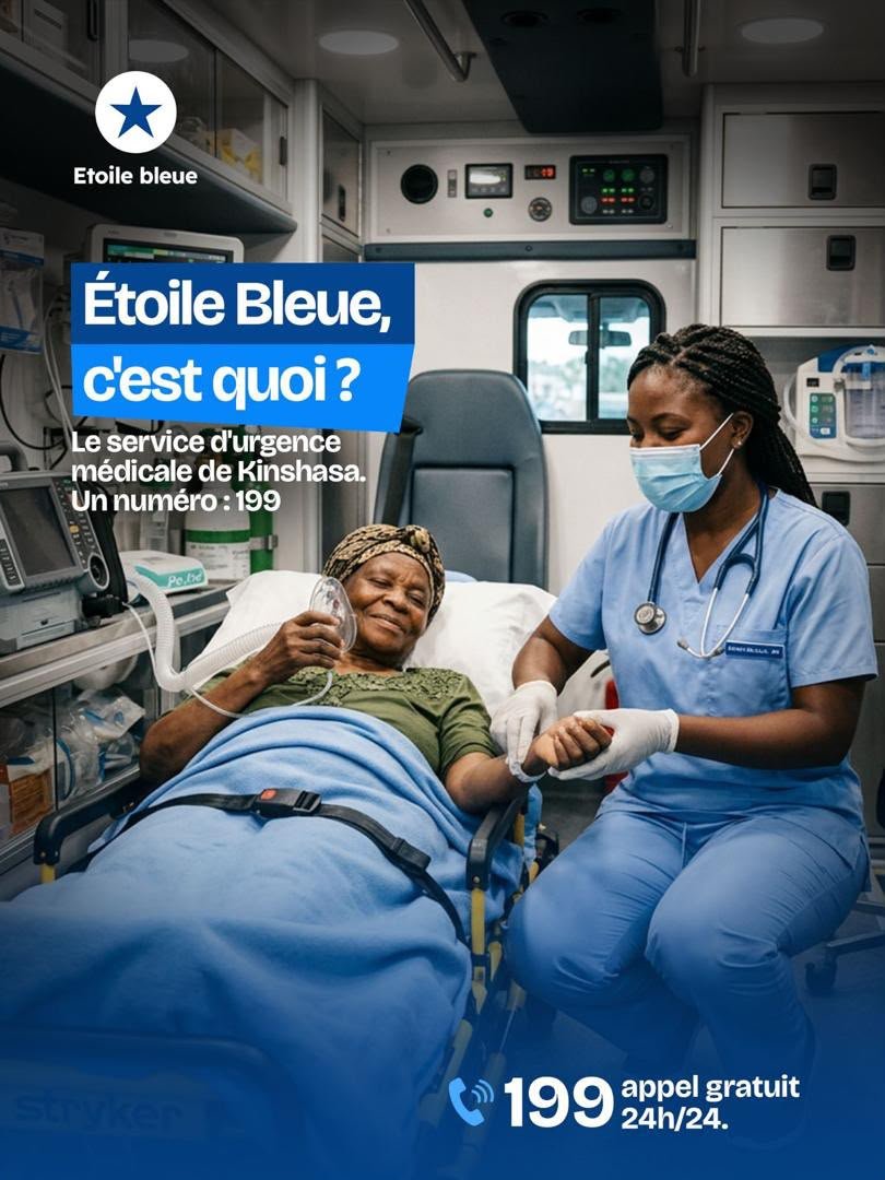 Comnational777's tweet photo. Sous la Vision du Président de la République #Tshisekedi, Ministre de la Santé @rogerkamba dote le pays d’un outil concret : #Étoile_Bleue

📞 199 — appel gratuit, 24h/24, depuis tout téléphone, même sans crédit.

#EtoileBleue #SantePourTous #VisionDuChef #MinistereSantéRDC https://t.co/He5q2tQERJ