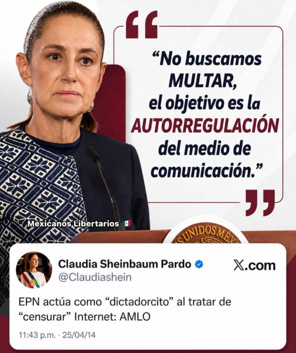 rthur013's tweet photo. Cuando AMLO, Claudia Sheinbaum y TODOS los que ahora están en MORENA eran oposición, se rasgaban las vestiduras y protestaban an menor indicio de CENSURA y a la libertad de expresión, pero ahora que son Gobierno, quieren hacer exactamente lo mismo.

Bien dice el dicho...
"El pez por la boca muere y el Chairo también"