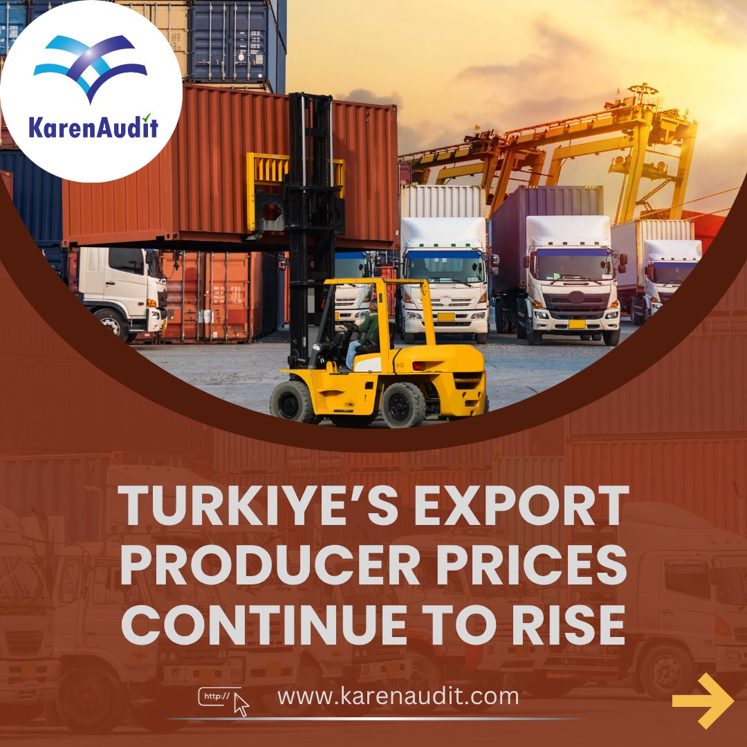 karendenetim's tweet photo. Türkiye’s Export Producer Prices Continue to Rise
#Turkey #Türkiye #Export #Manufacturing #ProducerPriceIndex #NDPPI #IndustrialProduction #ExportMarkets #BusinessInTurkey #TurkishEconomy #GlobalTrade #ManufacturingIndustry #ExportBusiness #EconomicIndicators #MarketUpdate https://t.co/RLjgP145IN