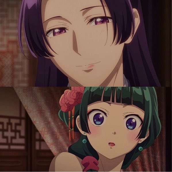 vitaaeris's tweet photo. I know media comprehension is on all time low right now, but actively ignoring the multiple instances in which Maomao reciprocates Jinshi’s feelings and the self-admitted trauma that causes her to repress her emotions and desires is a choice. It’s virtual signaling. https://t.co/4FgXI3wMHg