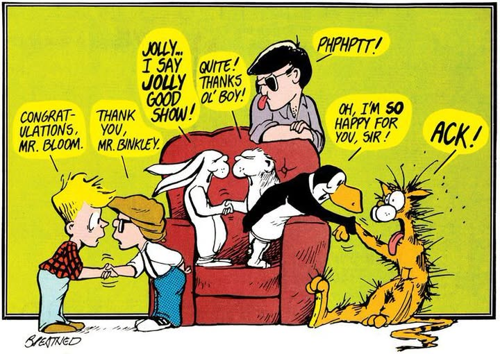 CAEDALPE's tweet photo. #Comics #BloomCounty #MakePeace 🤝 https://t.co/BvYY3m9VAB