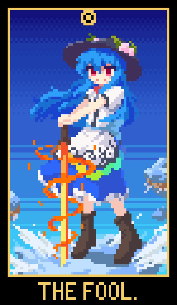 2lv4H859DP33333's tweet photo. #東方Project #比那名居天子 
タロットの愚者 https://t.co/fiKQBT85fD