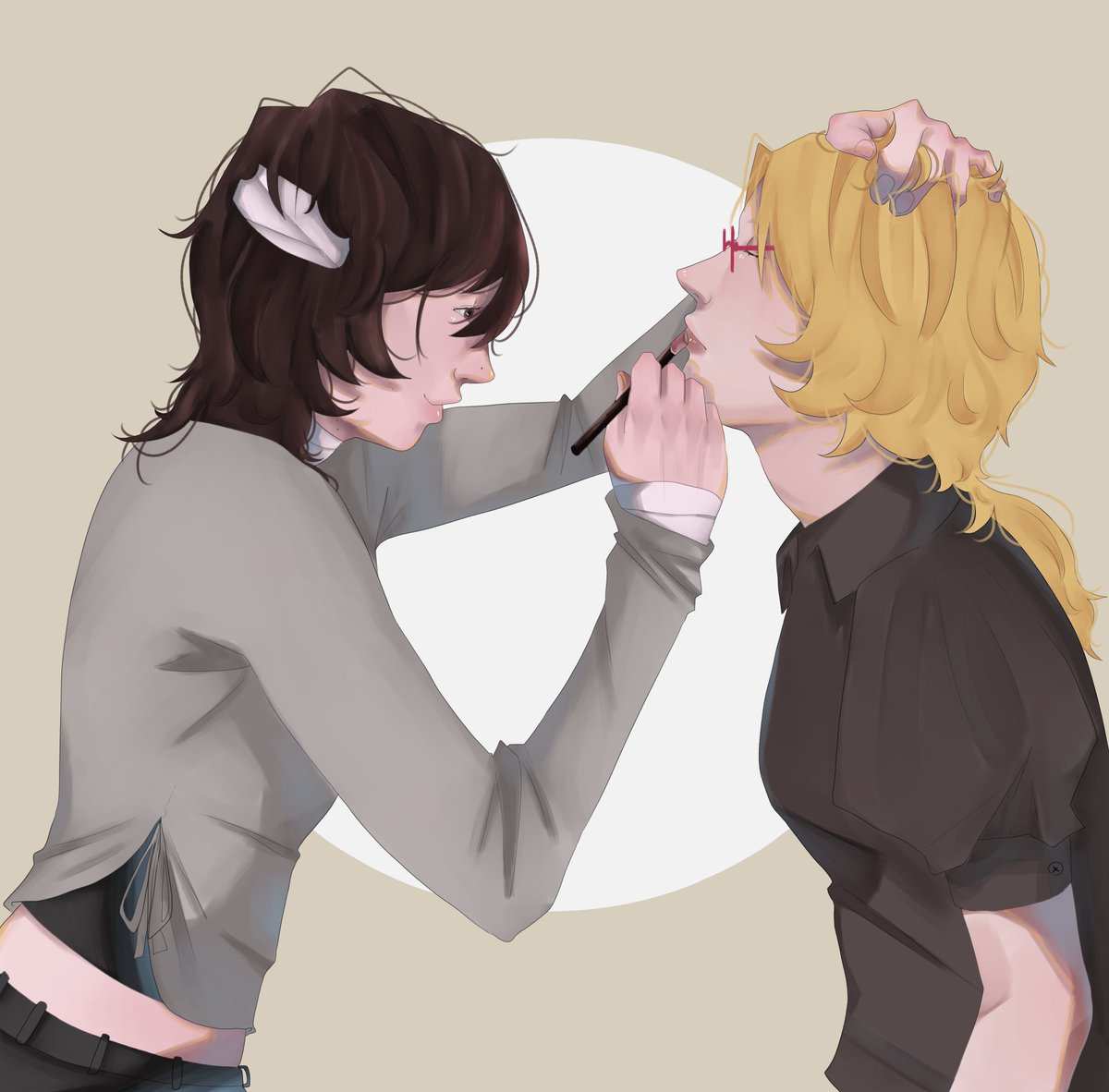 chubivivi's tweet photo. Day 5 teenager AU
@KunizaiWeek #kunizai #kunikida #dazai #bsd #kunizaiweek2026  #bsdtwt https://t.co/7x4ujrABf0