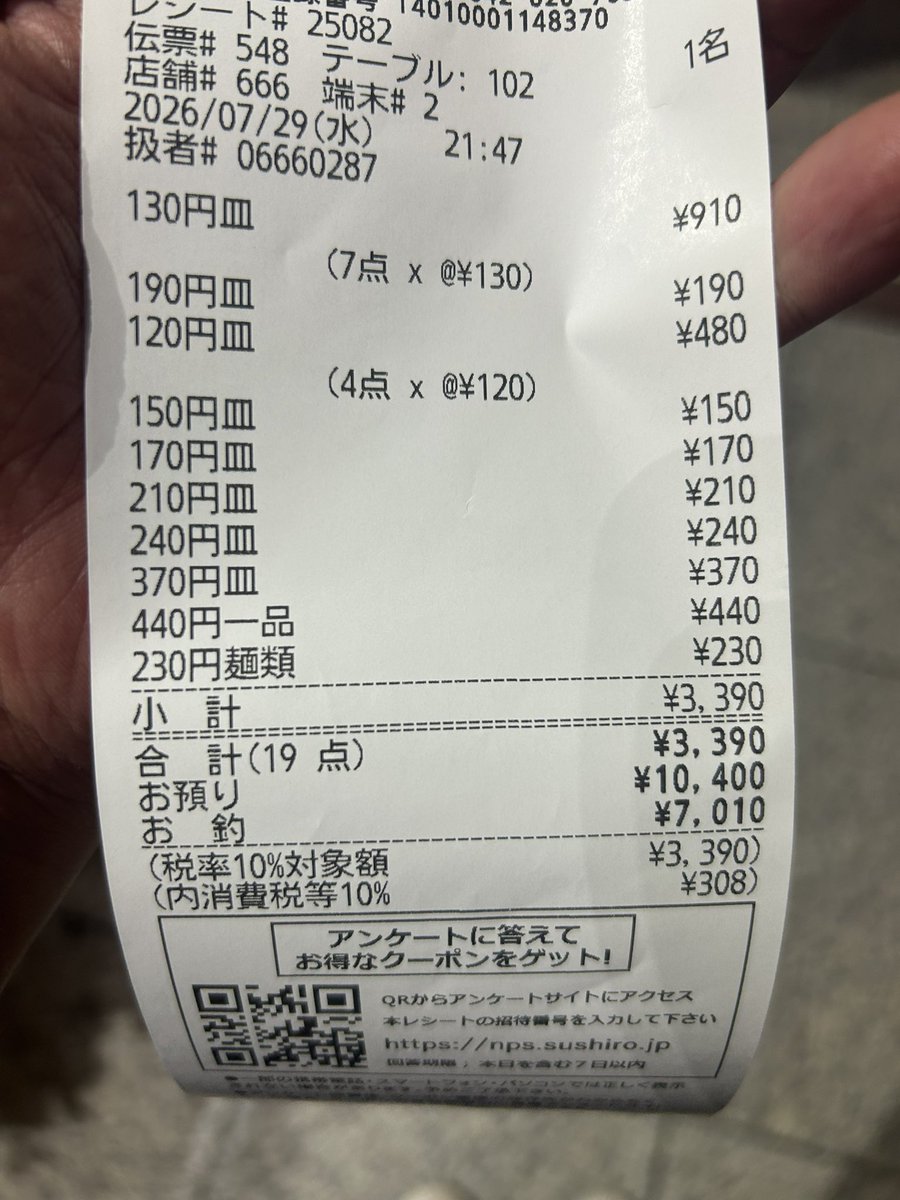 MansyuDT's tweet photo. 寿司ってコスパ悪過ぎんか？

あと悪魔の実要る？ https://t.co/UfxgCy8JZT