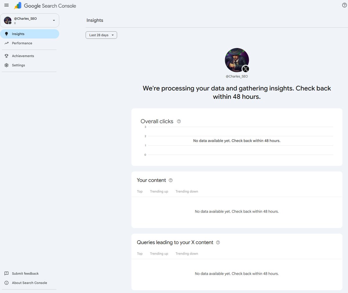 Charles_SEO's tweet photo. BIG GOOGLE SEARCH UPDATE 🚨

Everyone can now claim their social profiles in Google search console without even needing a domain to connect first.

It takes a while for the data to propagate, but you'll be able to see some basic stats - Great for influencer marketing. https://t.co/bnEsha72va