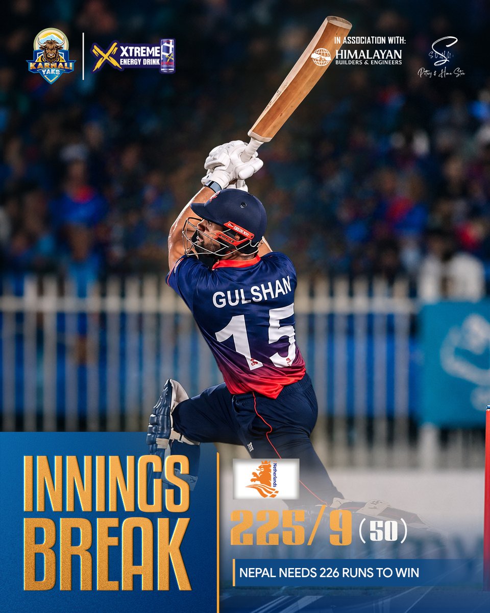 KarnaliYaks's tweet photo. Let's back the boys till the very last ball. โค๏ธ
#NepalCricket #CAN #CWCLeague2 #Nepal https://t.co/bGKWpXKspx