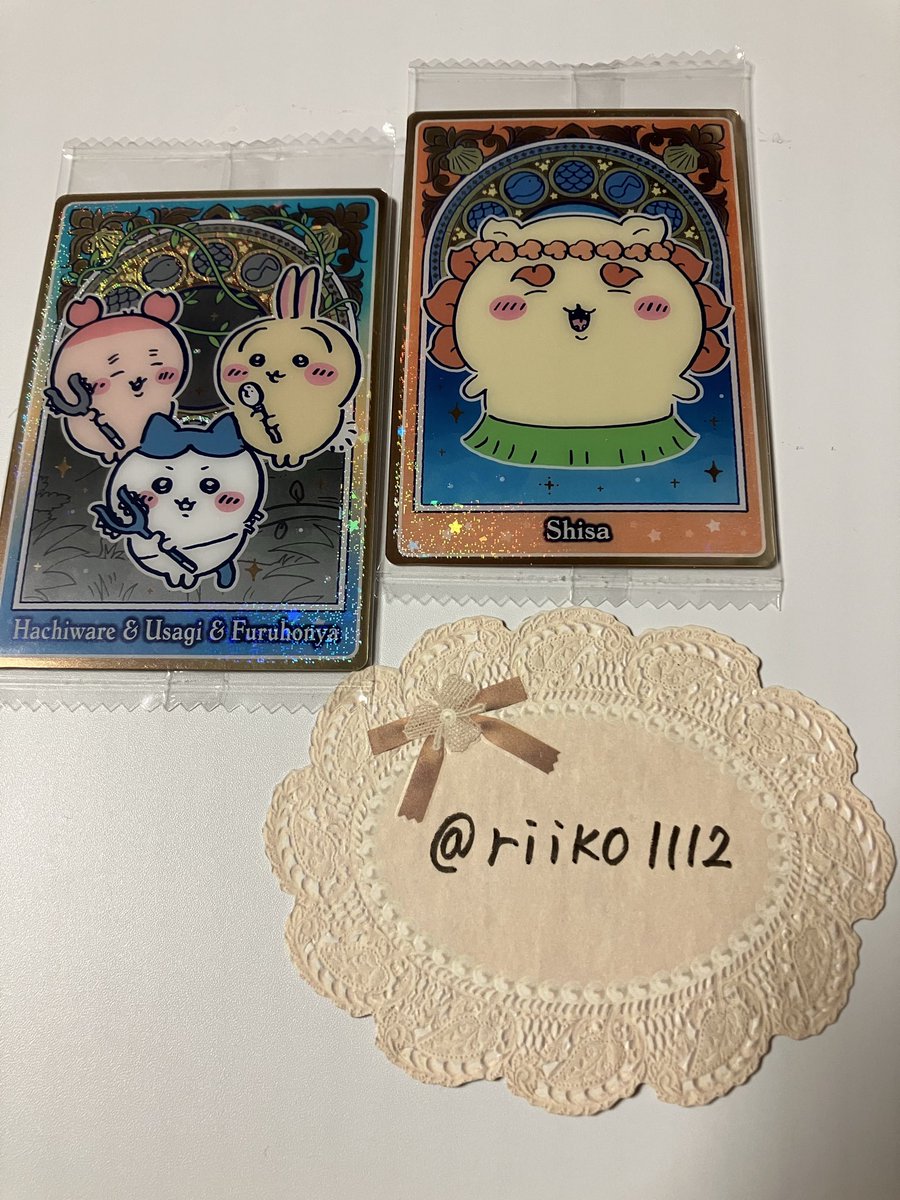 riiko1112's tweet photo. @moffury_goods はじめまして
ハチワレ＆うさぎ＆古本屋、シーサーとちいかわ、モモンガを郵送にて交換希望です。ご検討よろしくお願いいたします。 https://t.co/BnrwSctsvO