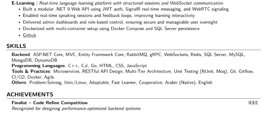 OmarNaru1110's tweet photo. هلا والله يشباب، الحمدلله أخدت اعفا امبارح وبدور حالياً ع شغل كـbackend engineer معنديش مشكلة نوع التيكنولوجي ولكن تخصصي هو .net و go فلو حد قدامه فرصة أو يقدر يعملي recommendation يا ريت

https://t.co/Cwca5ETVdA

في الريبلايز هكتب باختصار اللي عملته خلال الـ5 سنين اللي فاتوا https://t.co/fdlDkbeviR